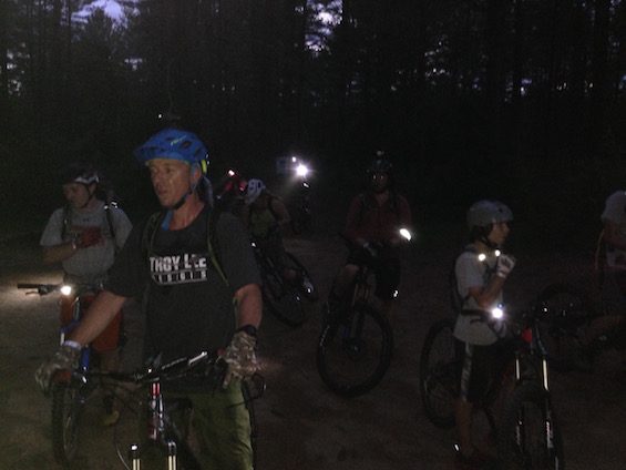 Just a few of my Friday night ride followers. Awesome group.