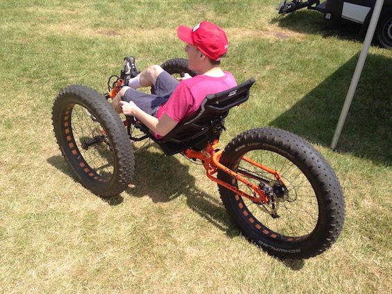 Demo bikes came in all shapes and sizes.