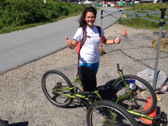 Vermont Adaptive Ski and Sports was at the festival showing us some of their bikes.